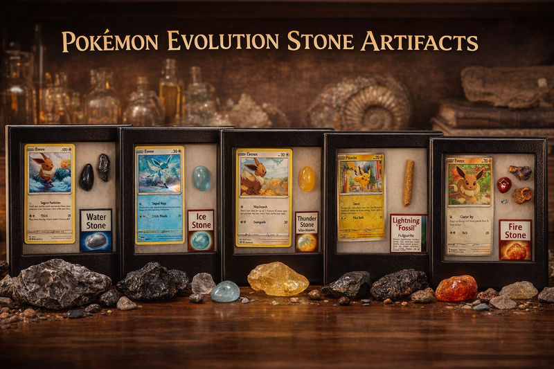 Pokemon Crystal & Fossil Displays