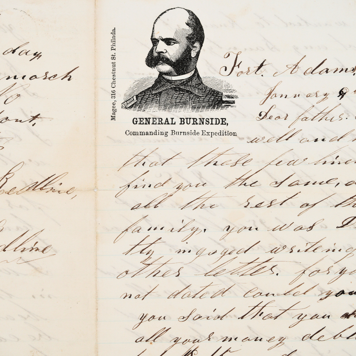 Civil War Young Union Soldier Letters to Family | Framed Transcribed Archive Display
