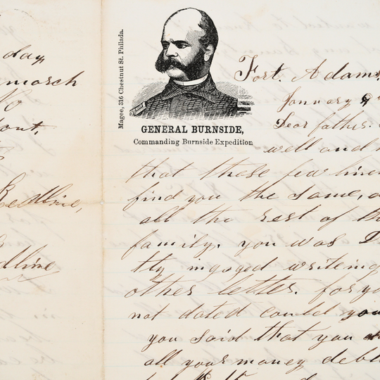 Civil War Young Union Soldier Letters to Family | Framed Transcribed Archive Display