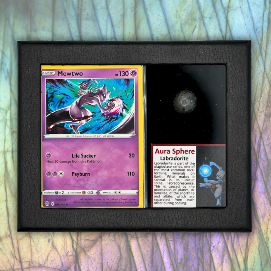 Pokemon Crystal Display - Mewtwo with Labadorite Sphere