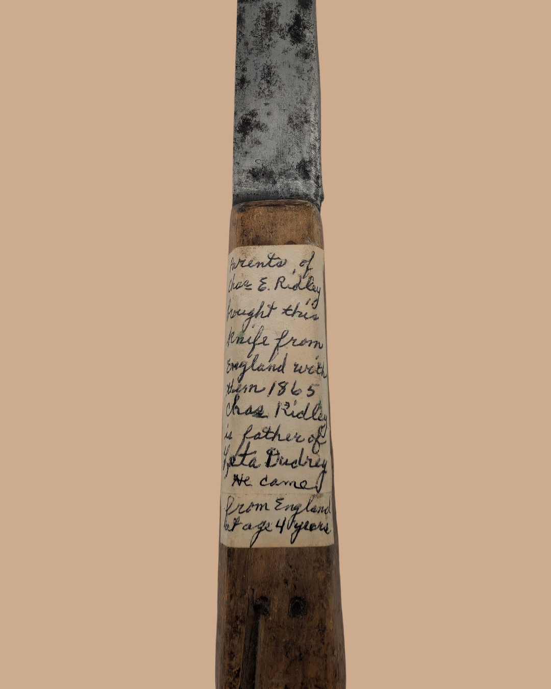 Late 19th Century A.J. Jordan Sheffield Kitchen Knife – Ridley Family Provenance