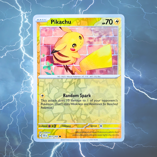 Pokemon Fulgurite Fossil Display - Pikachu