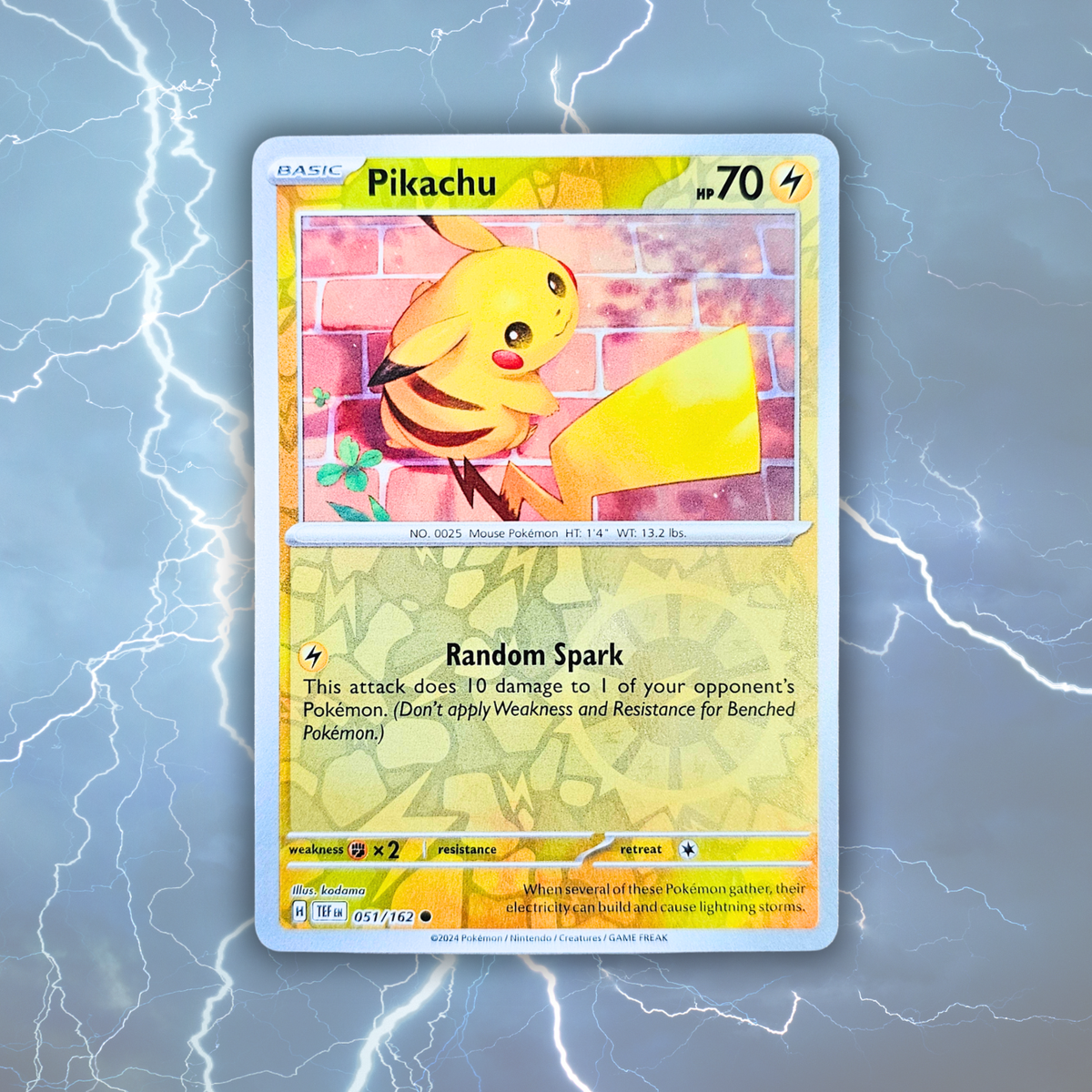 Pokemon Fulgurit Fossil Display - Pikachu