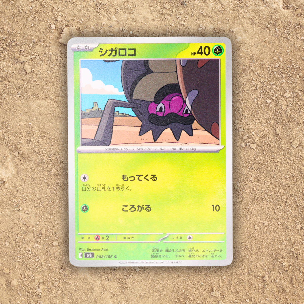 Pokémon Fossil Display - Rellor with Dinosaur Poop Fossil