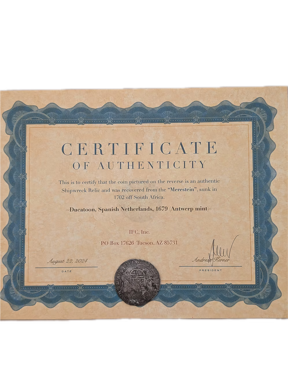 Shipwreck Coin Ducatoon
