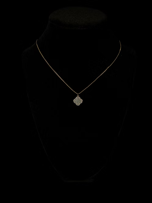 Aletai Iron Meteorite – Clover-Shaped Necklace