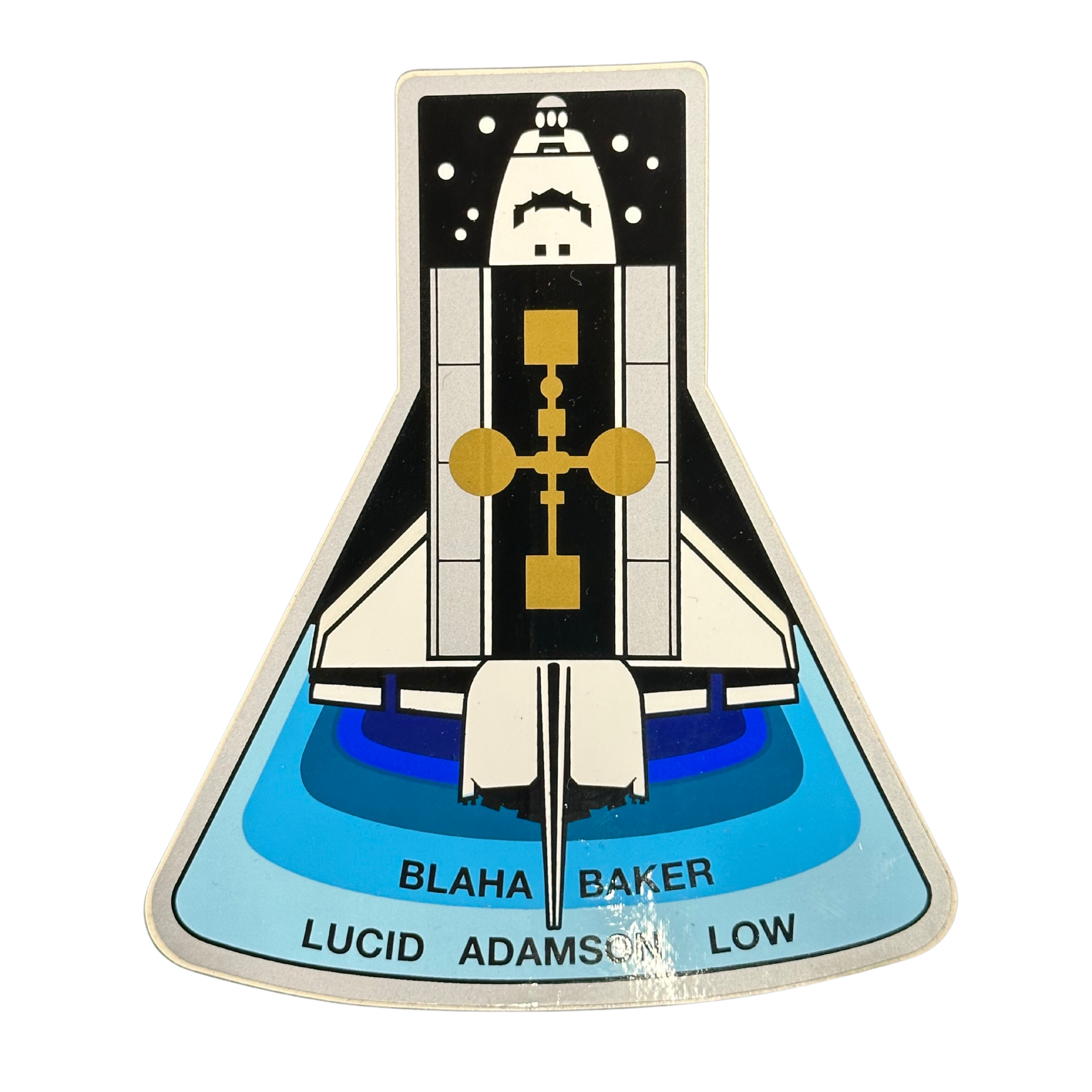 STS-43 Crew Patch Decal