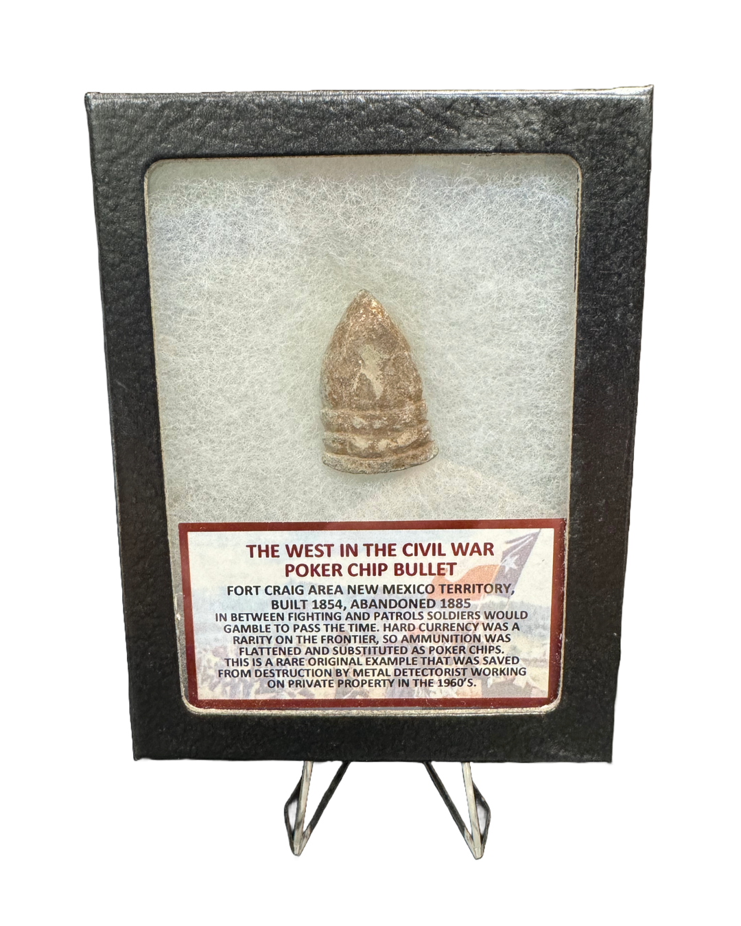 The West in the Civil War Poker Chip Bullet