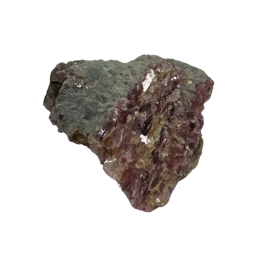 Blue Albite With Rubelite, Lepidolite, & Lithium