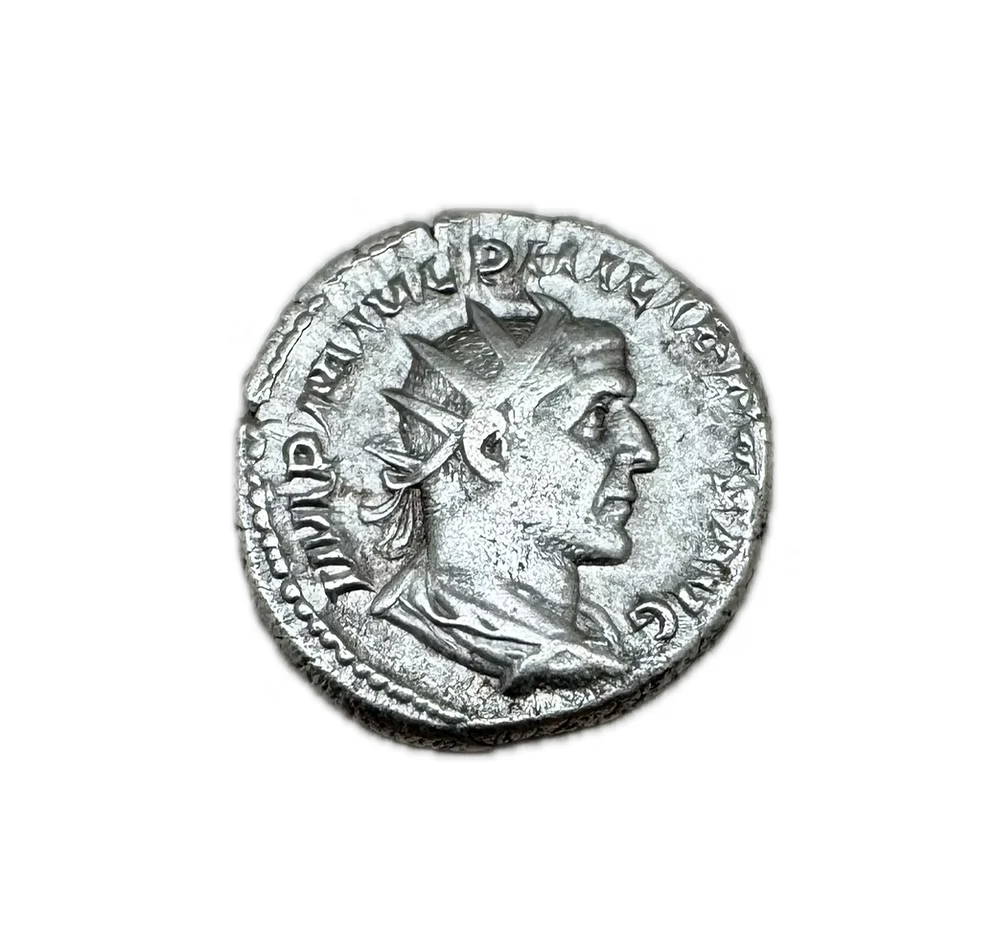 Silvered Roman Coin of Philip I (247 AD) – High Detail