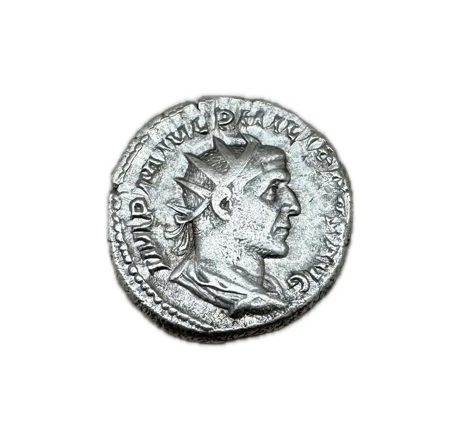 Silvered Roman Coin of Philip I (247 AD) – High Detail