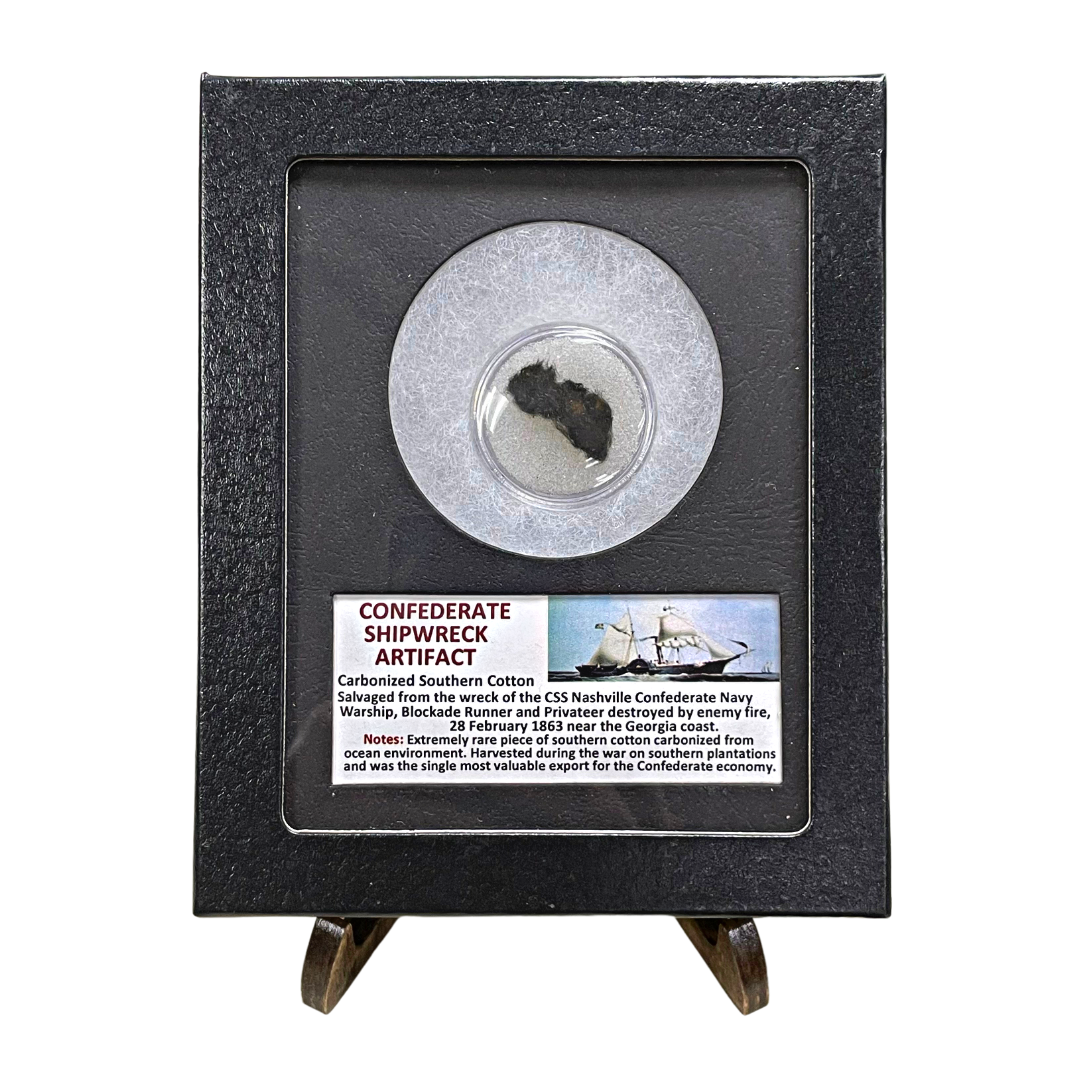 Confederate Shipwreck Carbonized Southern Cotton