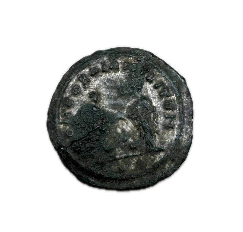 Silvered Roman Coin of Aurelian (274 AD) – “Concordia Militvm” Military Unity Issue