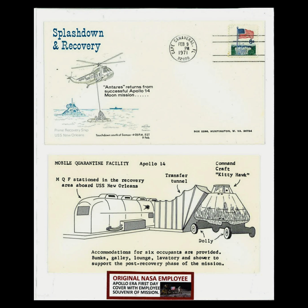 Original NASA Employee Era First Day Cover with Souvenir of Mission