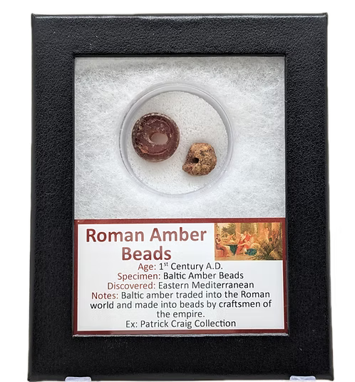 Roman Amber Beads