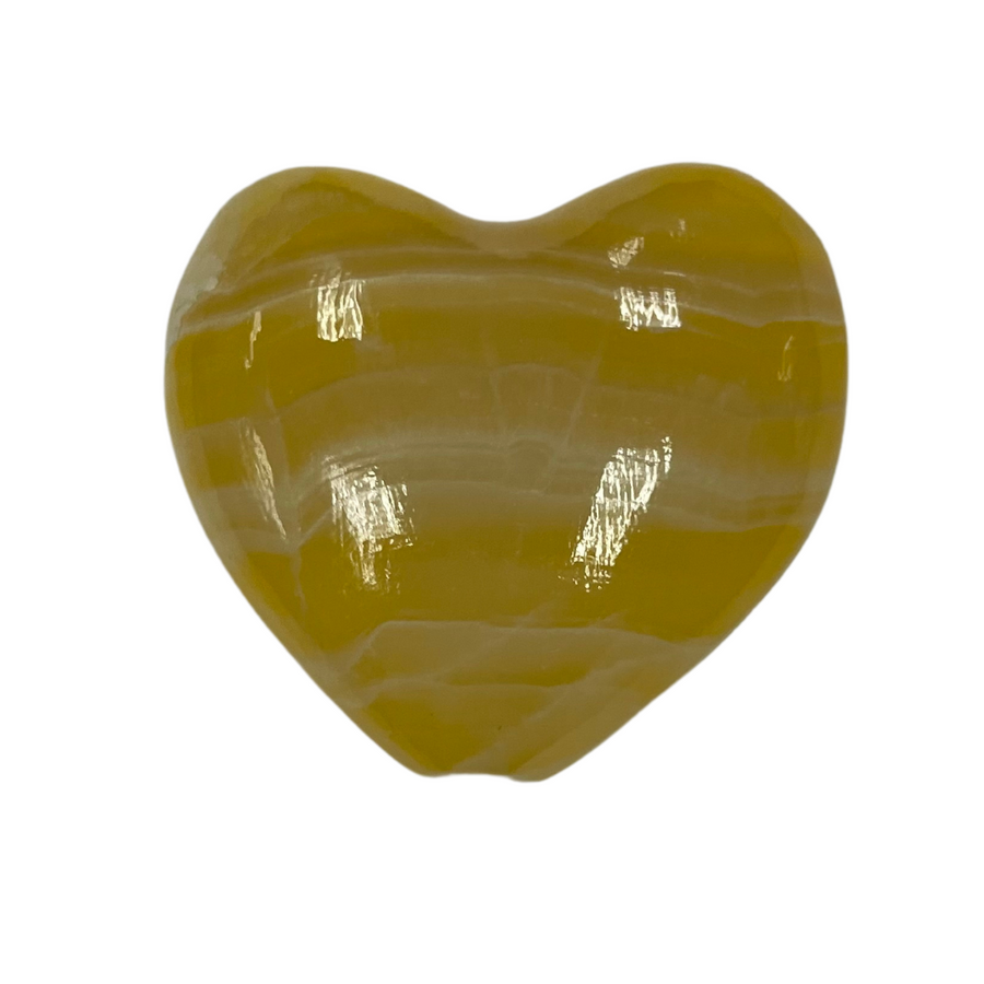 Yellow Onyx Heart