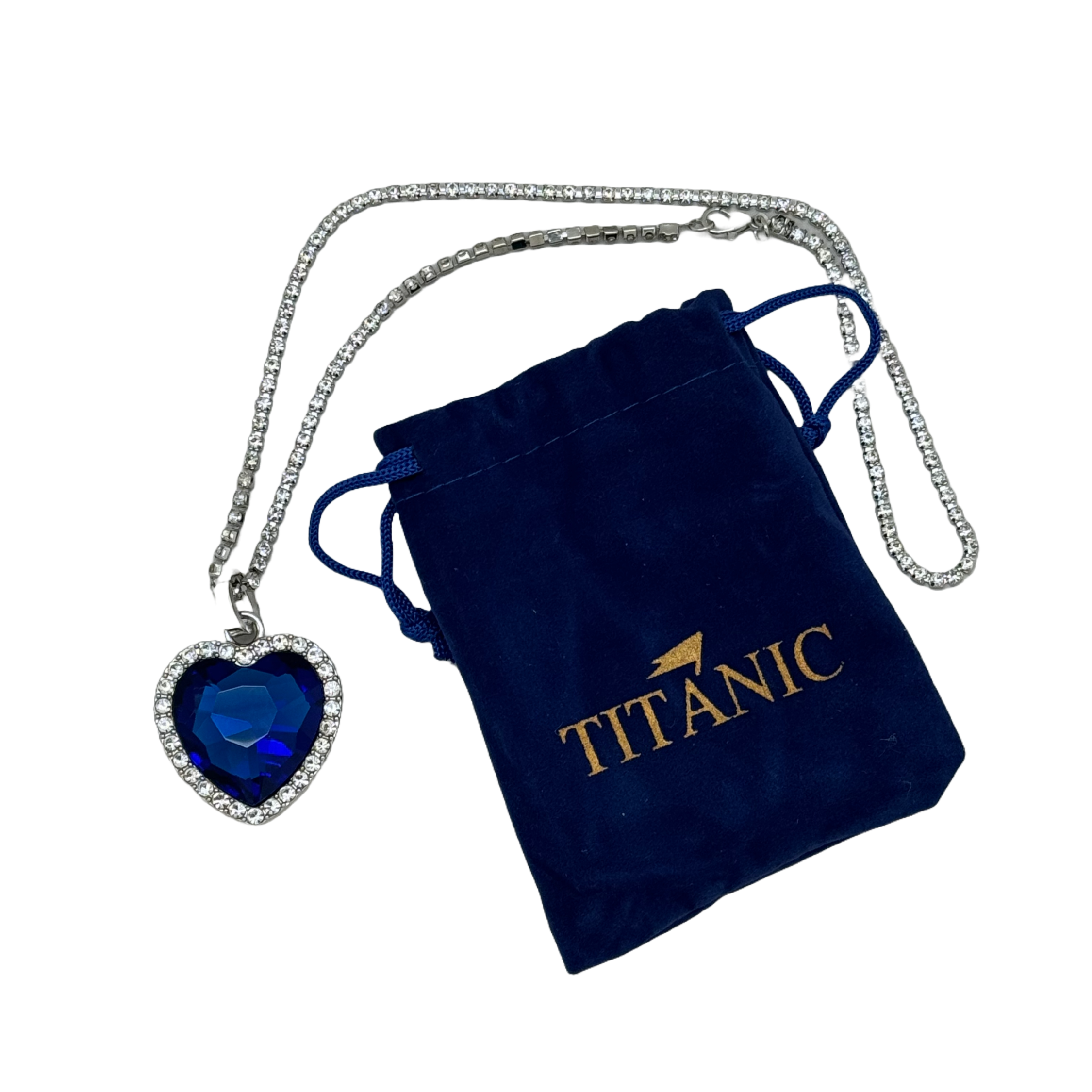 RMS Titanic Replica Heart Of The Ocean Necklace The Smoky Mountain RMS Titanic Replica Heart Of The Ocean Necklace The Smoky Mountain