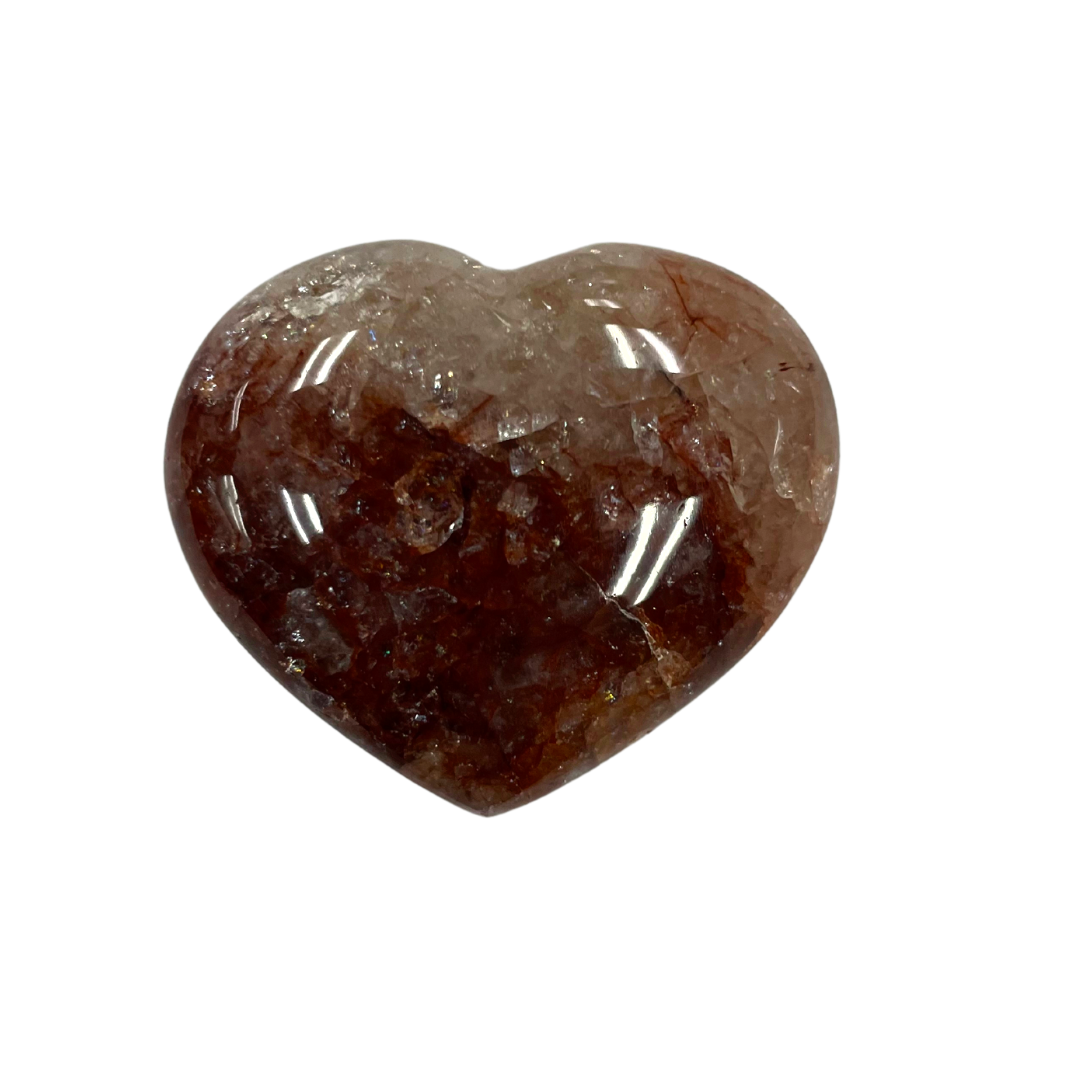 Hematoid Quartz Heart