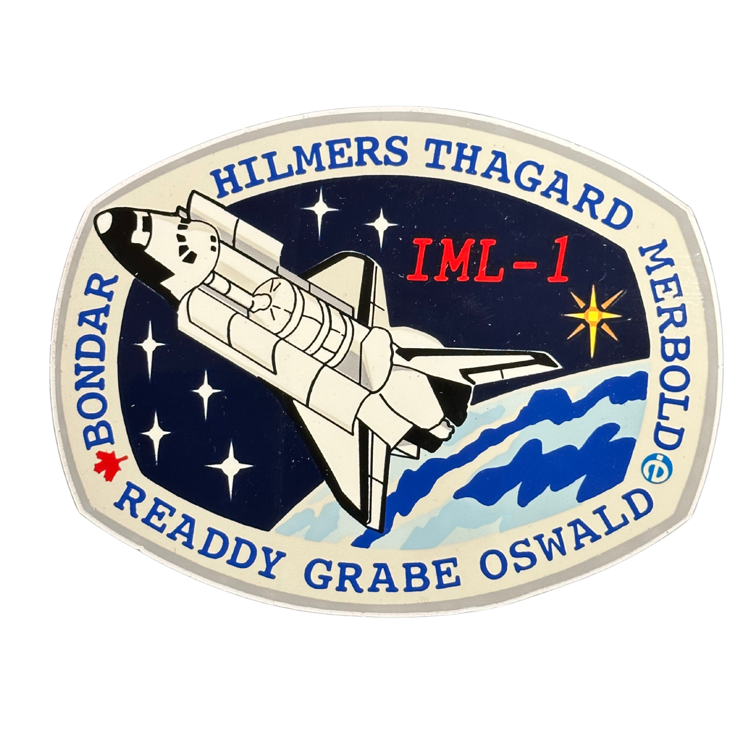 STS-42 Crew Patch Decal