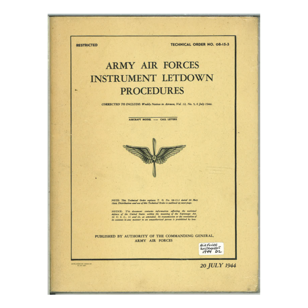 Army Air Forces Instrument Letdown Procedures