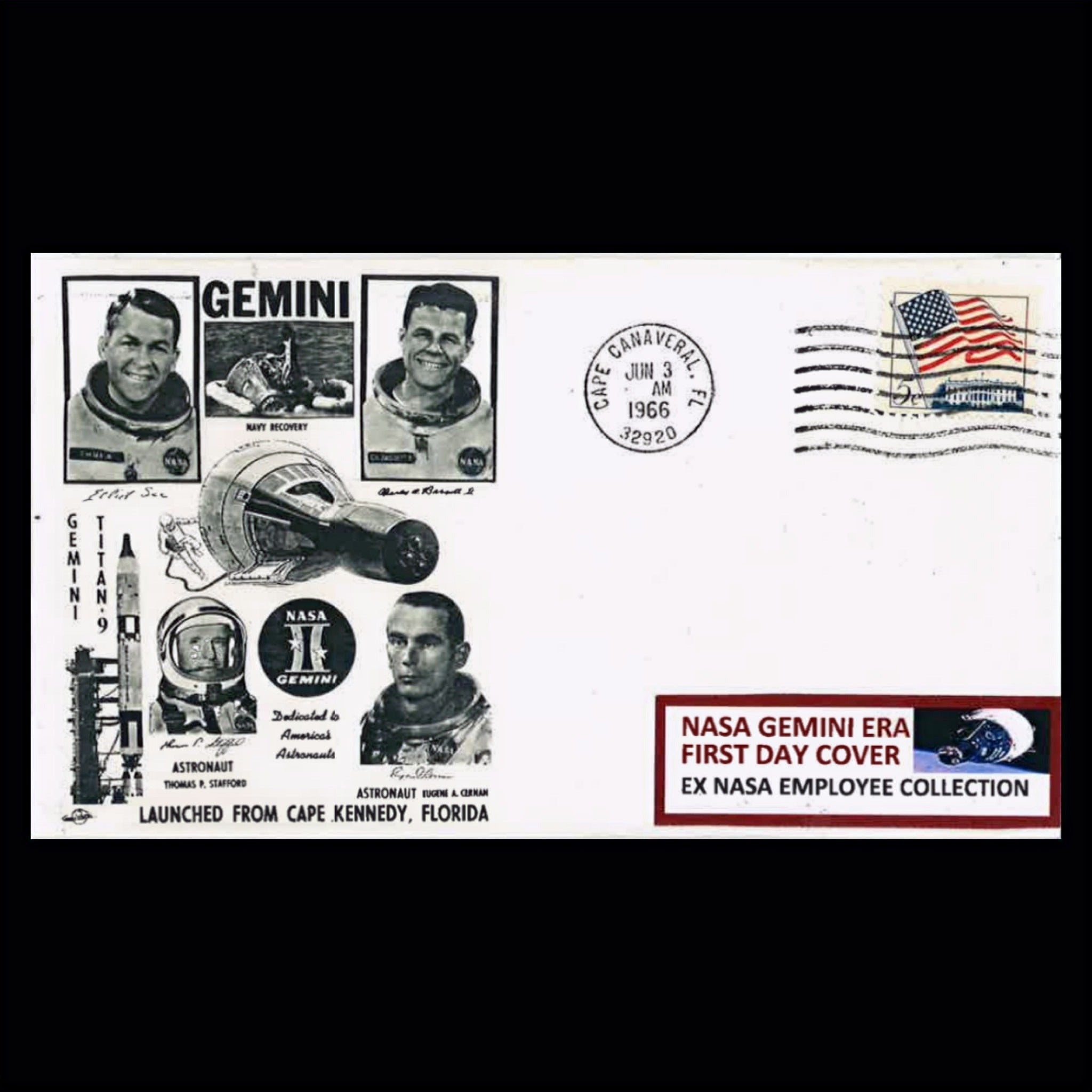 NASA Gemini Era First Day Cover ~ June 3, 1966