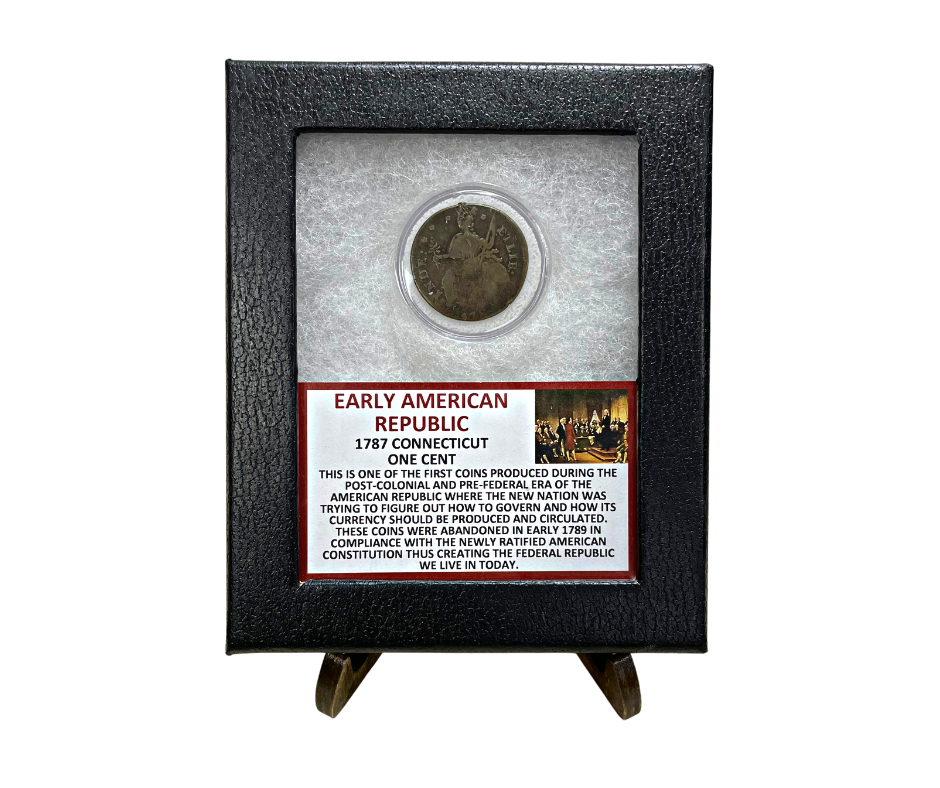 Early American Republic 1787 Connecticut One Cent Coin