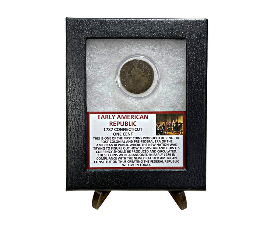 Early American Republic 1787 Connecticut One Cent Coin