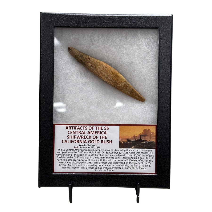Wooden Artifact from the SS Central America Shipwreck