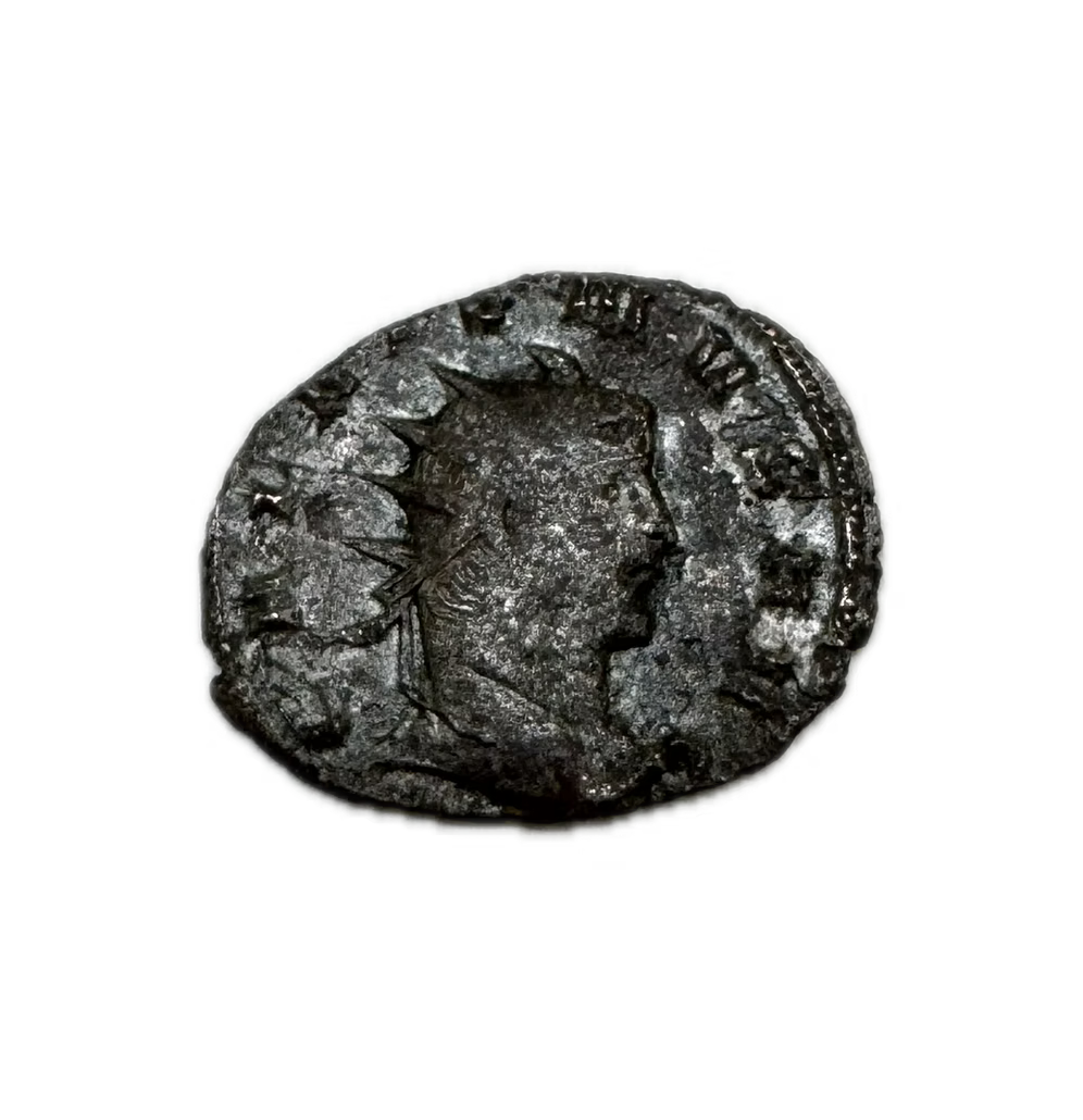 Silvered Roman Coin of Gallienus (256–257 AD) – Readable Detail