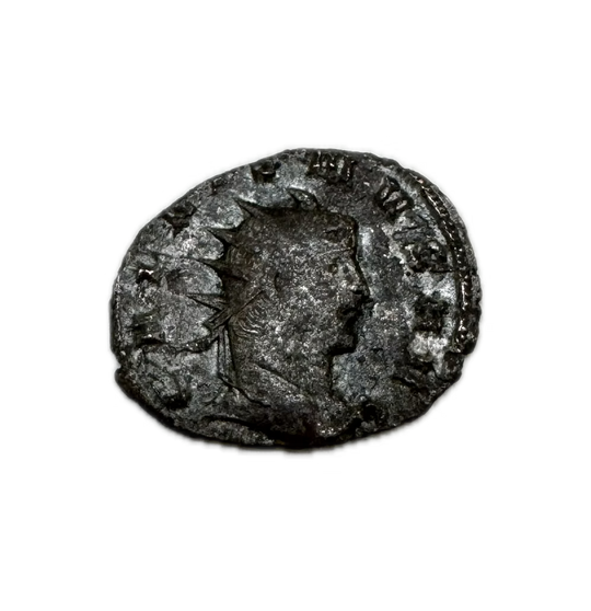 Silvered Roman Coin Emperor Gallienus