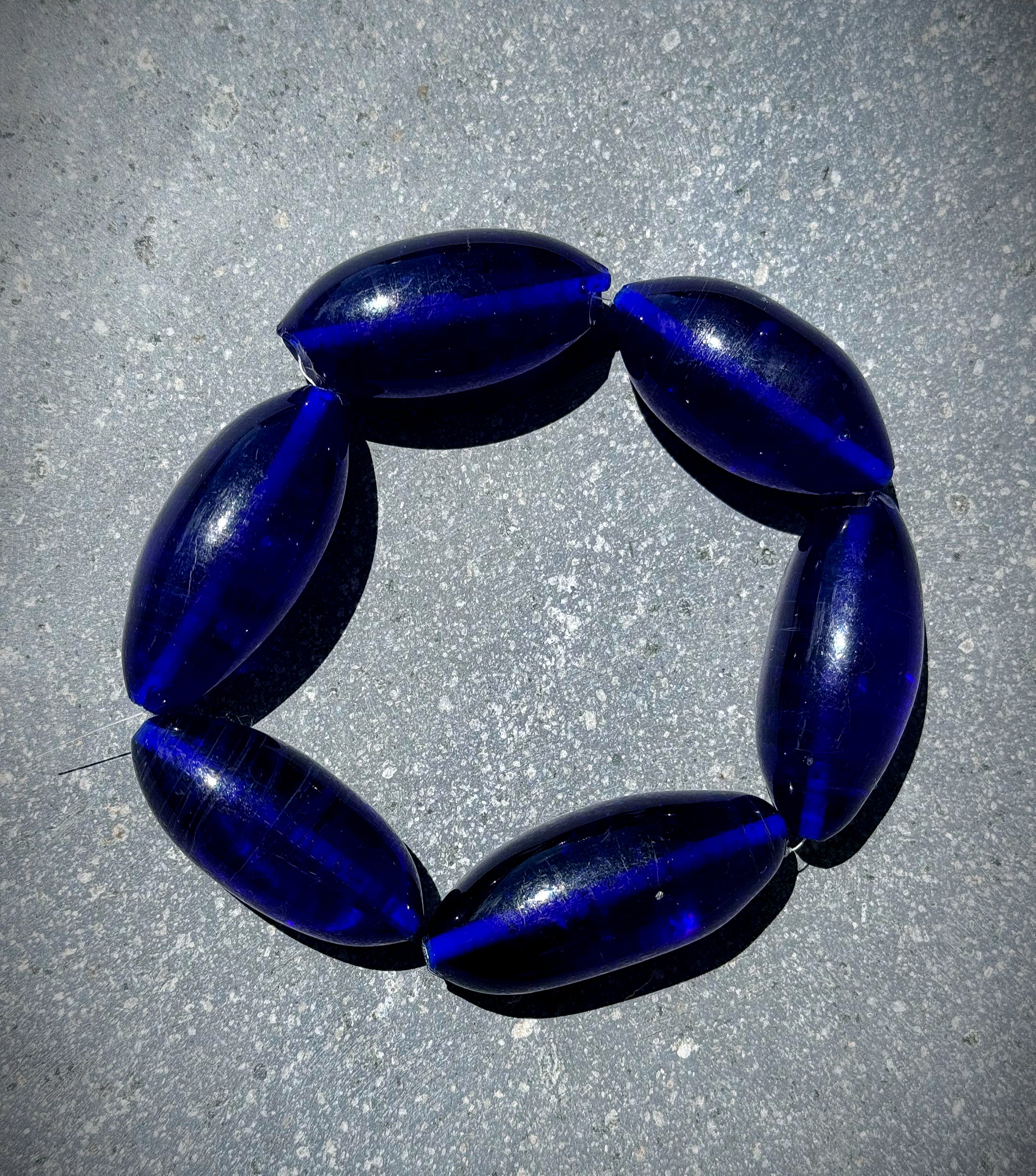 African Trade Beads Cobalt