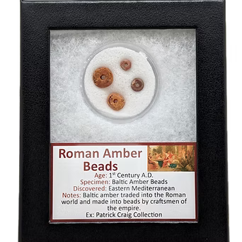 Roman Amber Beads