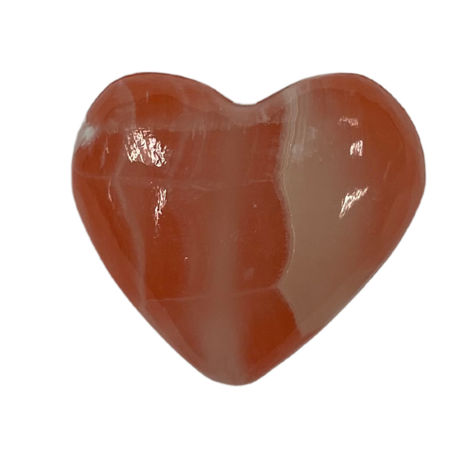 Orange Onyx Heart