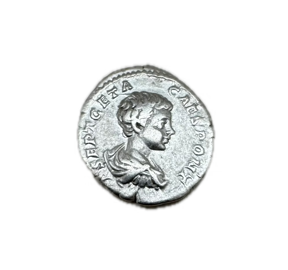 Silver Roman Coin Emperor Geta