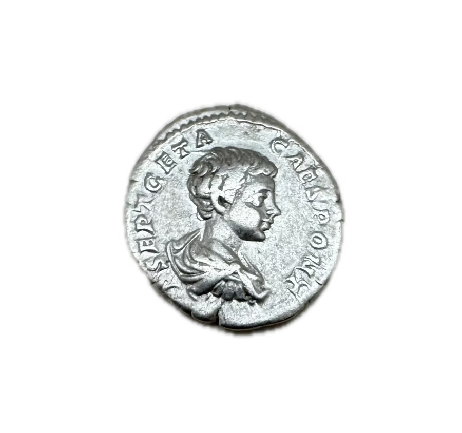 Silver Roman Coin Emperor Geta