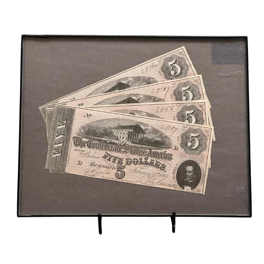 Four Consecutive Confederate States of America Notes