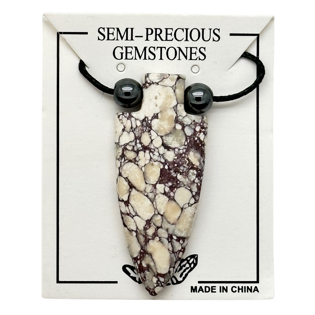 Jasper Arrowhead Necklace