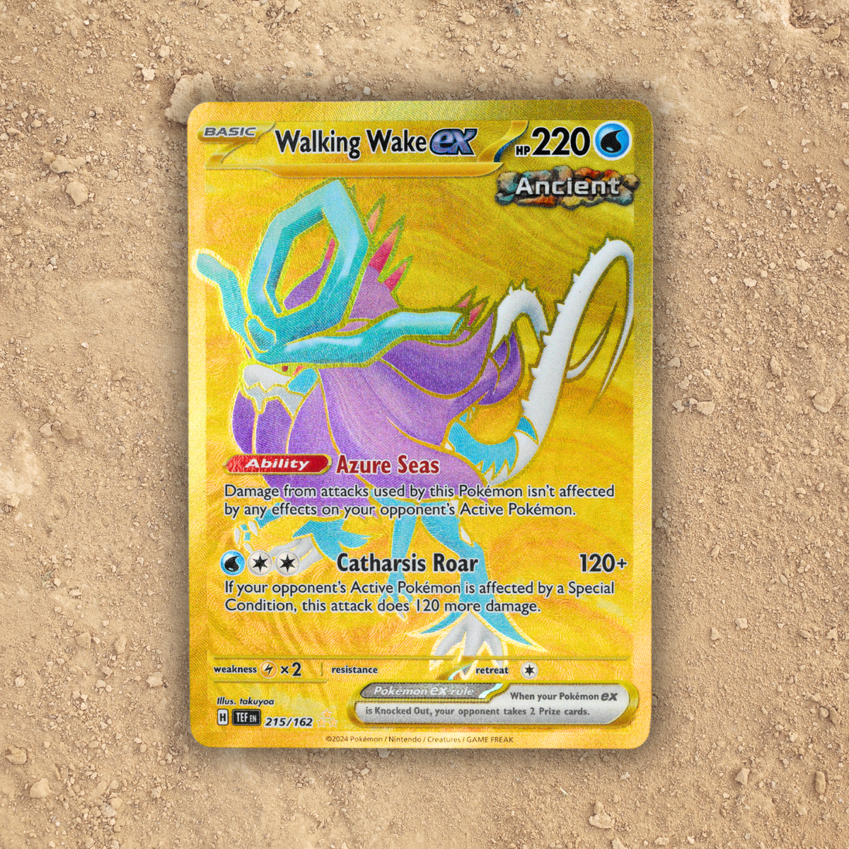 Pokémon Fossil Display - Walking Wake Abelisaurid Tooth
