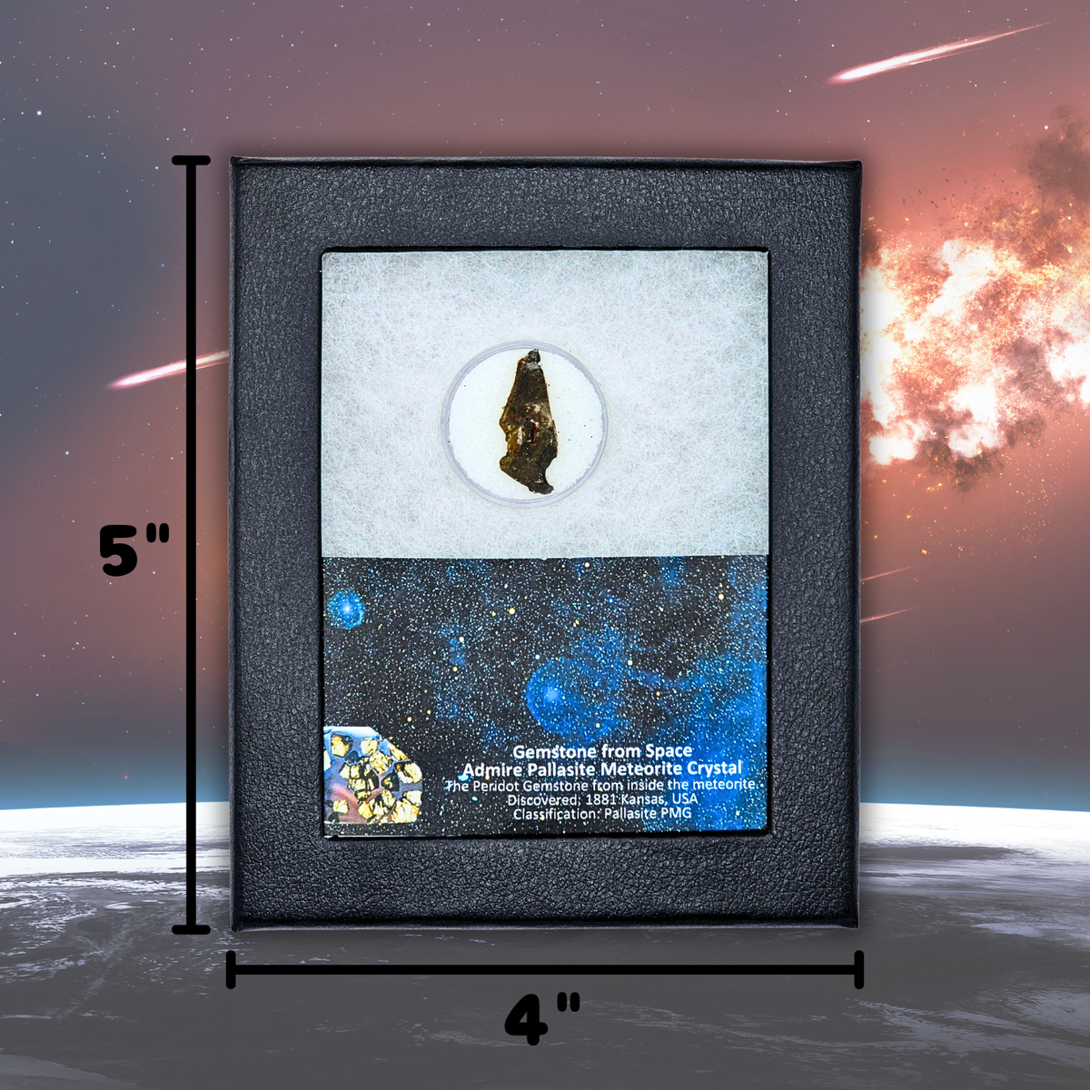 Gemstone from space - Meteorite Display