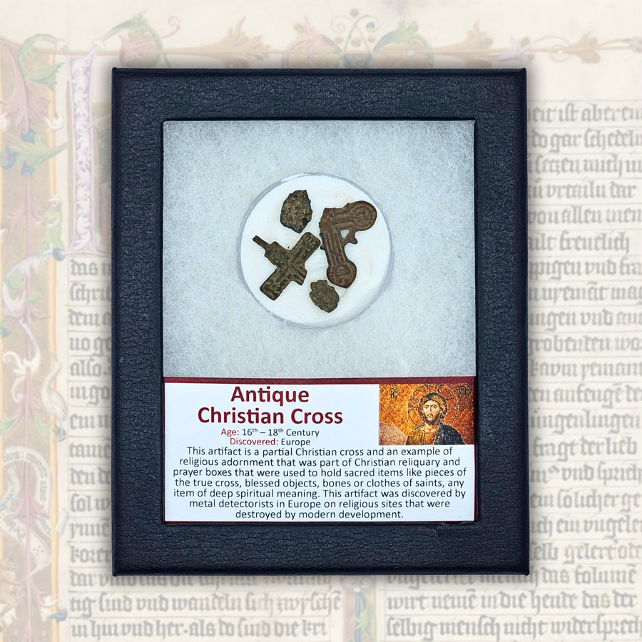 Antique Christian Cross Display