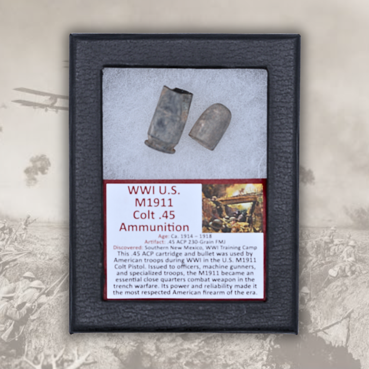 WWI U.S. M1911 .45 Ammo Display