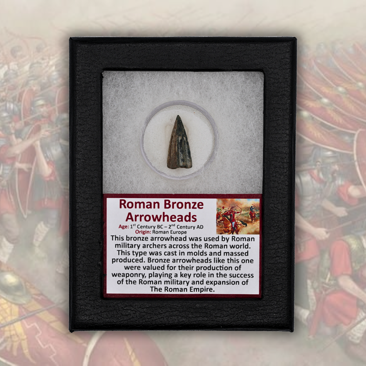 Roman Bronze Arrowhead Display