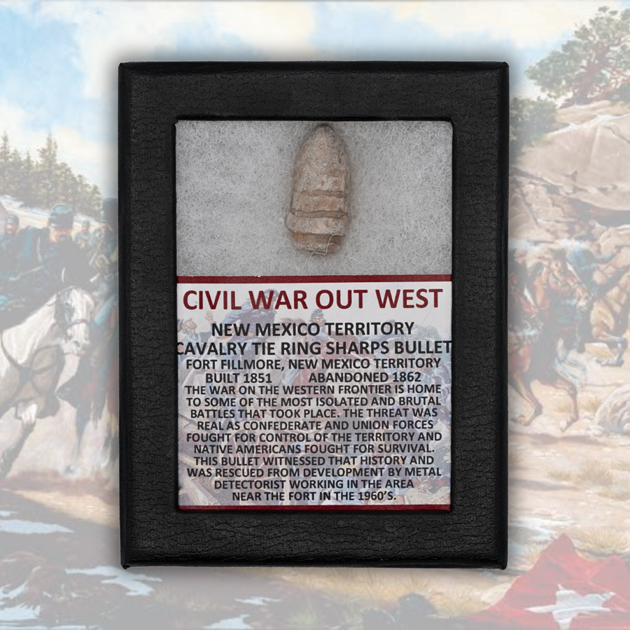 Civil War Out West Display - Cavalry Tie Ring Sharps Bullet