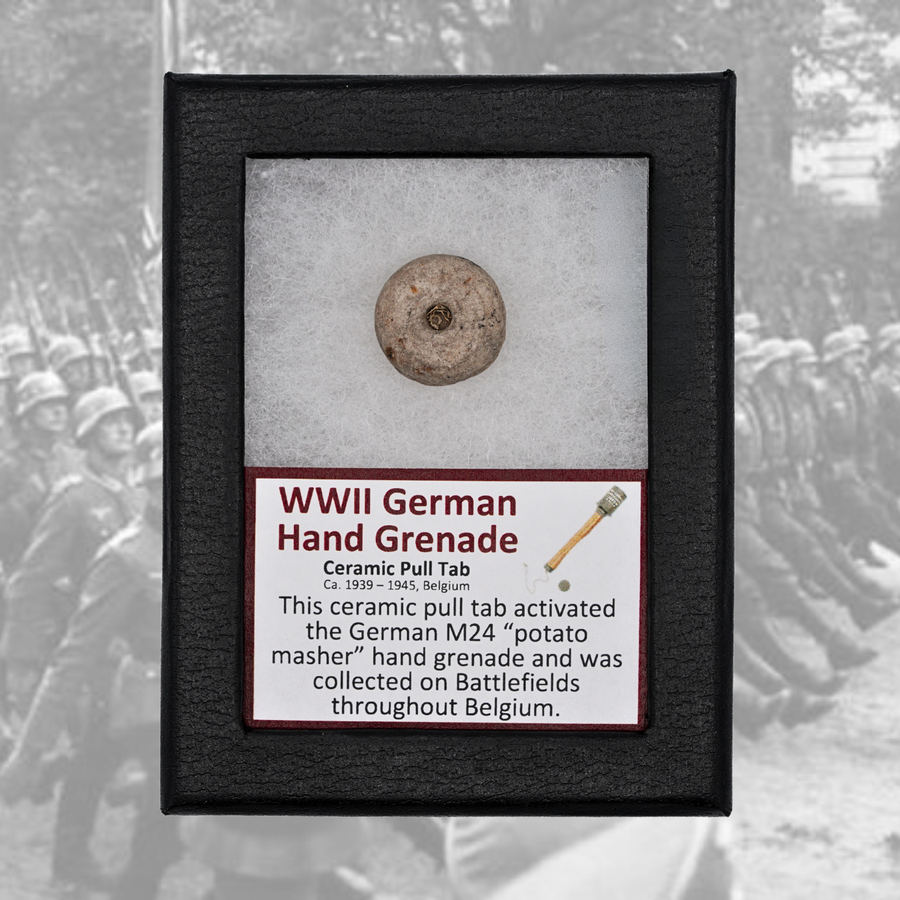 WII German Hand Grenade Ceramic Pull Tab