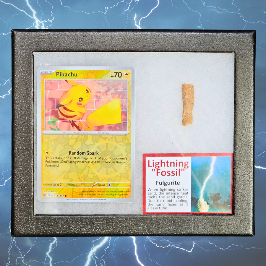 Pokémon Fulgurite Fossil Display – Pikachu