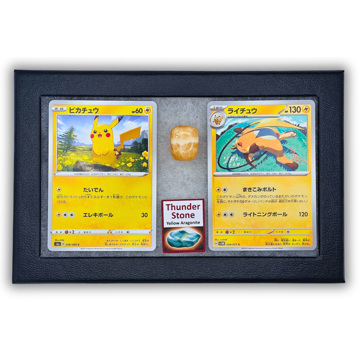 Pokémon Fossil Display - Raichu with Thunder Stone