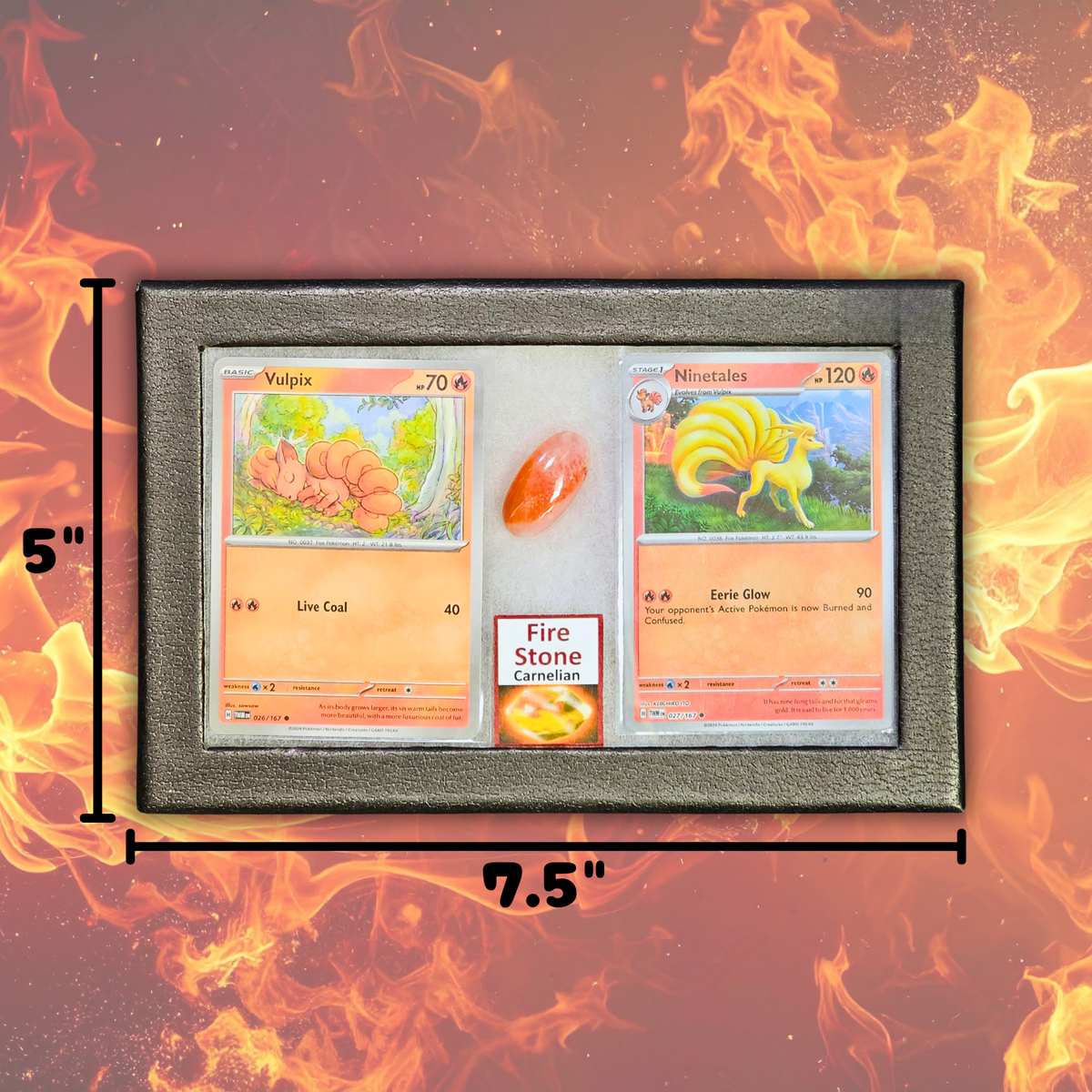 Pokémon Crystal Display - Ninetales with Fire Stone
