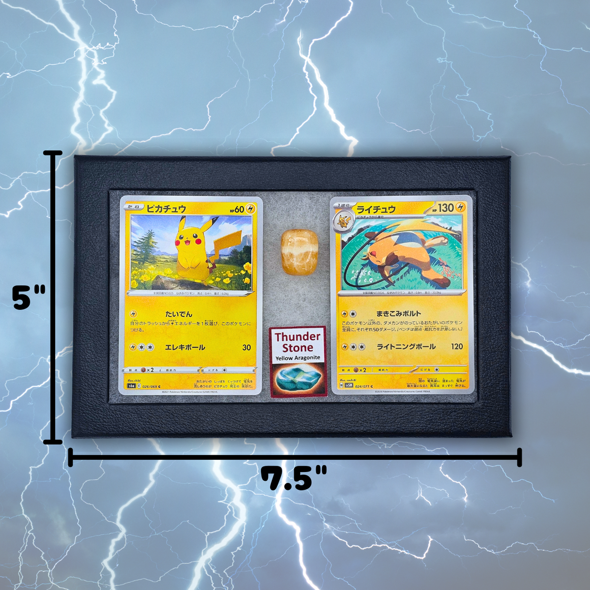 Pokémon Fossil Display - Raichu with Thunder Stone
