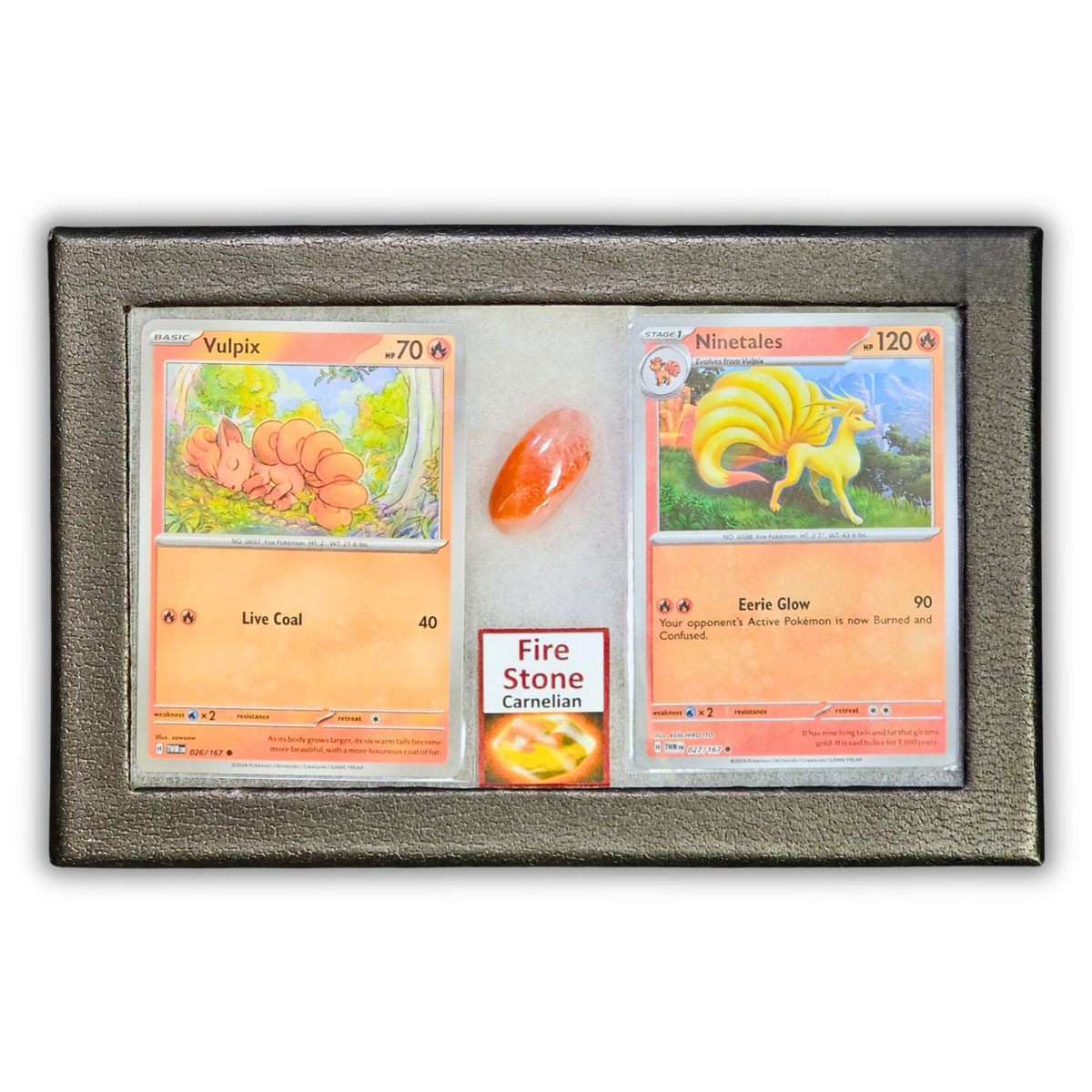 Pokémon Crystal Display - Ninetales with Fire Stone