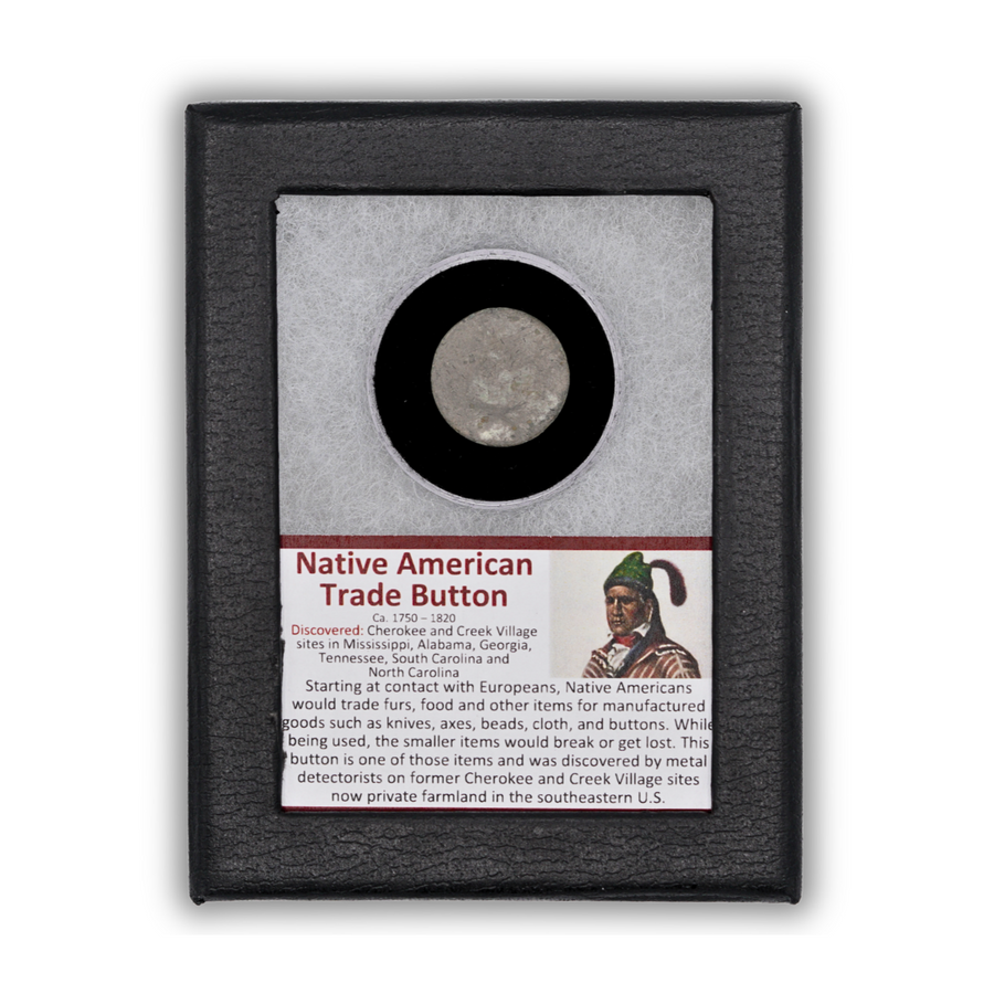 Native American Trade Button Display